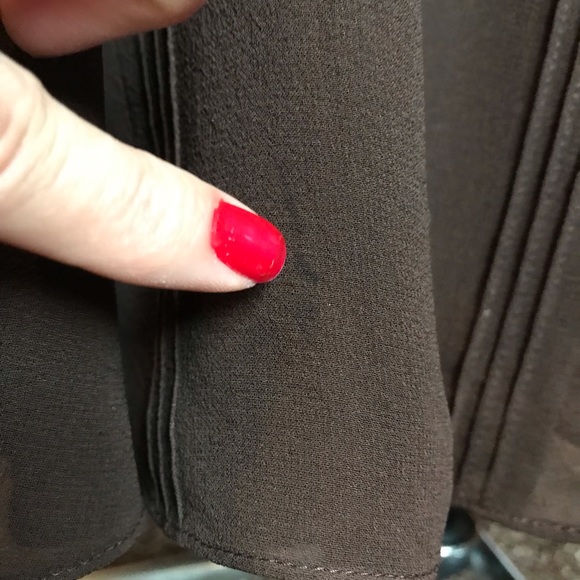 Lauren by Ralph Lauren Brown Silk Maxi Skirt - Picture 8 of 8